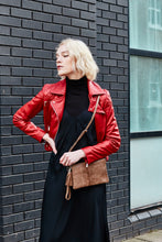 Load image into Gallery viewer, Light Brown Leather Clutch Bag