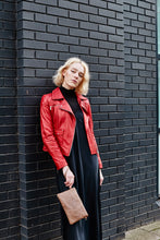 Load image into Gallery viewer, Light Brown Leather Clutch Bag