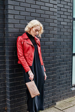 Load image into Gallery viewer, Light Brown Leather Clutch Bag