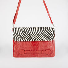 Load image into Gallery viewer, Zebra Print Clutch Bag