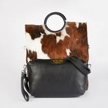 Load image into Gallery viewer, Cowhide Pony Hair Shopper Bag