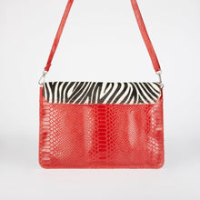 Load image into Gallery viewer, Zebra Print Clutch Bag