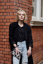 Load image into Gallery viewer, Cow Print Clutch Bag