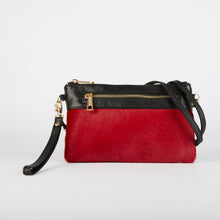 Load image into Gallery viewer, Red Pony Hair Clutch Bag