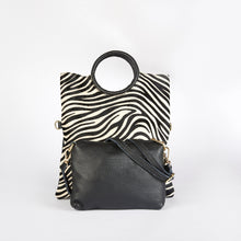 Load image into Gallery viewer, Zebra Print Shopper Bag