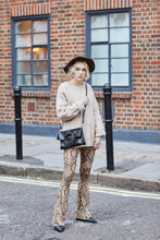 Load image into Gallery viewer, Black Croc Print Shopper Bag