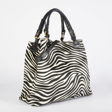 Load image into Gallery viewer, Zebra Print Tote Bag