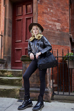 Load image into Gallery viewer, Black Pony Hair Tote Bag