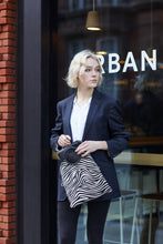Load image into Gallery viewer, Zebra Print Shopper Bag