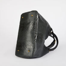 Load image into Gallery viewer, Black Snake Print Tote Bag