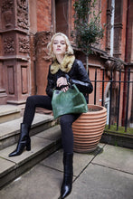 Load image into Gallery viewer, Green Snake Print Tote Bag