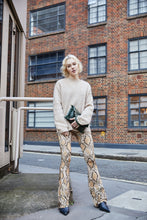 Load image into Gallery viewer, Green Crocodile Print Shopper Bag