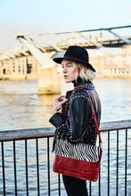 Load image into Gallery viewer, Zebra Print Clutch Bag