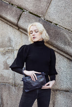 Load image into Gallery viewer, Blue Snake Print Crossbody Bag