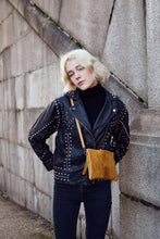 Load image into Gallery viewer, Mustard Snake Print Clutch Bag