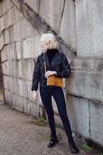 Load image into Gallery viewer, Mustard Snake Print Clutch Bag