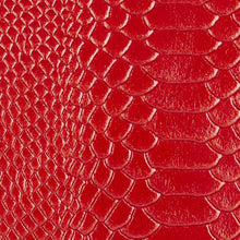 Load image into Gallery viewer, Red Snake Print Clutch Bag