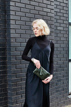 Load image into Gallery viewer, Green Snake Print Clutch Bag