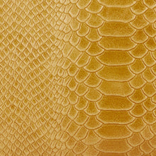 Load image into Gallery viewer, Mustard Snake Print Clutch Bag