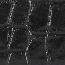 Load image into Gallery viewer, Black Croc Print Crossbody Bag