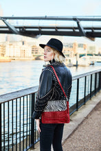 Load image into Gallery viewer, Zebra Print Clutch Bag