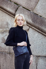 Load image into Gallery viewer, Blue Snake Print Crossbody Bag