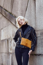 Load image into Gallery viewer, Mustard Snake Print Clutch Bag