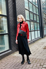 Load image into Gallery viewer, Black Snake Print Clutch Bag