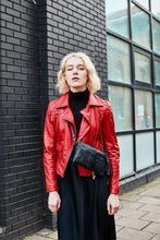 Load image into Gallery viewer, Black Snake Print Clutch Bag