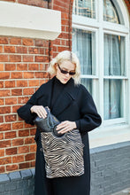 Load image into Gallery viewer, Zebra Print Shopper Bag