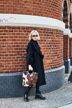 Load image into Gallery viewer, Cowhide Pony Hair Shopper Bag