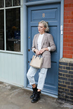 Load image into Gallery viewer, Beige Snake Print Tote Bag