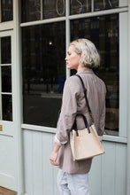 Load image into Gallery viewer, Beige Snake Print Tote Bag