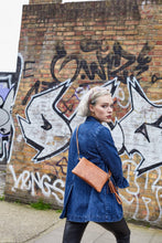 Load image into Gallery viewer, Brown Leather Clutch Bag