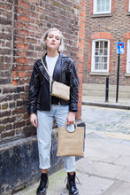 Load image into Gallery viewer, Beige Crocodile Print Bag