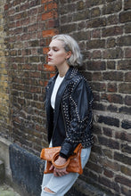 Load image into Gallery viewer, Brown Crocodile Print Shopper Bag