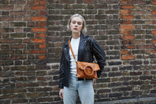Load image into Gallery viewer, Brown Crocodile Print Shopper Bag