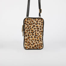 Load image into Gallery viewer, Cheetah Print Leather Phone Bag