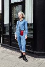 Load image into Gallery viewer, Red Pony Hair Phone Bag