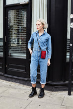 Load image into Gallery viewer, Red Pony Hair Phone Bag