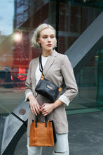 Load image into Gallery viewer, Brown Snake Print Tote Bag