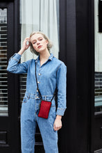 Load image into Gallery viewer, Red Pony Hair Phone Bag