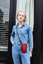 Load image into Gallery viewer, Red Pony Hair Phone Bag