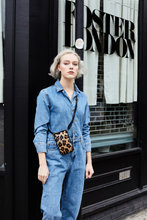 Load image into Gallery viewer, Leopard Print Leather Phone Bag